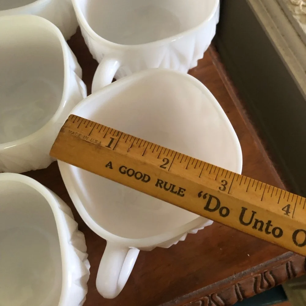 Vintage Milk Glass Punch Cups